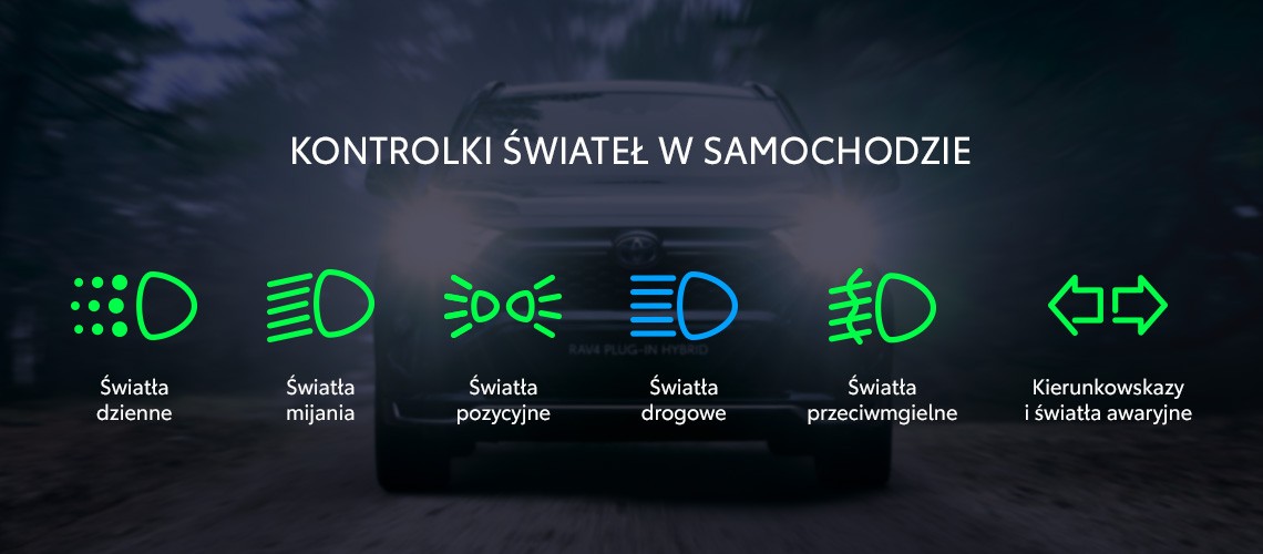 Toyota Marki Kontrolki Symbole I Rodzaje wiate W Samochodzie TOYOTA